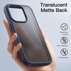 image:imageJETech Matte Case for iPhone 15 Black  MilitaryGrade Protection Frosted Matte Back AntiFingerprint Finish Shockproof DesignStorm Blue