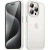 image:imageJETech Matte Case for iPhone 15 Black  MilitaryGrade Protection Frosted Matte Back AntiFingerprint Finish Shockproof DesignWhite