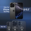 image:imageJETech Matte Case for iPhone 16 Black  MilitaryGrade Protection Frosted Matte Back AntiFingerprint Finish Shockproof DesignBlack