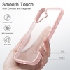 image:imageJETech Matte Case for iPhone 16 Black  MilitaryGrade Protection Frosted Matte Back AntiFingerprint Finish Shockproof DesignLight Pink