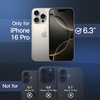 image:imageJETech Matte Case for iPhone 16 Black  MilitaryGrade Protection Frosted Matte Back AntiFingerprint Finish Shockproof DesignNatural Titanium