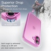 image:imageJETech Matte Case for iPhone 16 Black  MilitaryGrade Protection Frosted Matte Back AntiFingerprint Finish Shockproof DesignPink