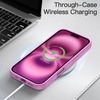 image:imageJETech Matte Case for iPhone 16 Black  MilitaryGrade Protection Frosted Matte Back AntiFingerprint Finish Shockproof DesignPink Back