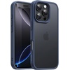 image:imageJETech Matte Case for iPhone 16 Black  MilitaryGrade Protection Frosted Matte Back AntiFingerprint Finish Shockproof DesignStorm Blue