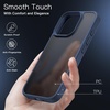 image:imageJETech Matte Case for iPhone 16 Black  MilitaryGrade Protection Frosted Matte Back AntiFingerprint Finish Shockproof DesignStorm Blue