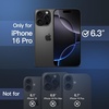 image:imageJETech Matte Case for iPhone 16 Black  MilitaryGrade Protection Frosted Matte Back AntiFingerprint Finish Shockproof DesignStorm Blue