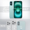 image:imageJETech Matte Case for iPhone 16 Black  MilitaryGrade Protection Frosted Matte Back AntiFingerprint Finish Shockproof DesignTeal