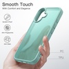 image:imageJETech Matte Case for iPhone 16 Black  MilitaryGrade Protection Frosted Matte Back AntiFingerprint Finish Shockproof DesignTeal Back