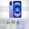 image:imageJETech Matte Case for iPhone 16 Black  MilitaryGrade Protection Frosted Matte Back AntiFingerprint Finish Shockproof DesignUltramarine
