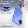image:imageJETech Matte Case for iPhone 16 Black  MilitaryGrade Protection Frosted Matte Back AntiFingerprint Finish Shockproof DesignUltramarine Back