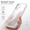 image:imageJETech Matte Case for iPhone 16 Black  MilitaryGrade Protection Frosted Matte Back AntiFingerprint Finish Shockproof DesignWhite