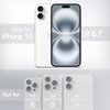image:imageJETech Matte Case for iPhone 16 Black  MilitaryGrade Protection Frosted Matte Back AntiFingerprint Finish Shockproof DesignWhite