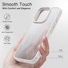 image:imageJETech Matte Case for iPhone 16 Black  MilitaryGrade Protection Frosted Matte Back AntiFingerprint Finish Shockproof DesignWhite Titanium