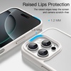 image:imageJETech Matte Case for iPhone 16 Black  MilitaryGrade Protection Frosted Matte Back AntiFingerprint Finish Shockproof DesignWhite Titanium