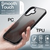 image:imageJETech Matte Case for iPhone 17 Black  MilitaryGrade Protection Frosted Matte Back AntiFingerprint Finish Shockproof Design Minimalist StyleBlack