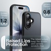 image:imageJETech Matte Case for iPhone 17 Black  MilitaryGrade Protection Frosted Matte Back AntiFingerprint Finish Shockproof Design Minimalist StyleBlack