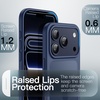 image:imageJETech Matte Case for iPhone 17 Black  MilitaryGrade Protection Frosted Matte Back AntiFingerprint Finish Shockproof Design Minimalist StyleDark Blue