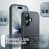 image:imageJETech Matte Case for iPhone 17 Black  MilitaryGrade Protection Frosted Matte Back AntiFingerprint Finish Shockproof Design Minimalist StyleDark Green