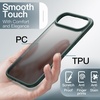 image:imageJETech Matte Case for iPhone 17 Black  MilitaryGrade Protection Frosted Matte Back AntiFingerprint Finish Shockproof Design Minimalist StyleDark Green
