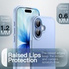 image:imageJETech Matte Case for iPhone 17 Black  MilitaryGrade Protection Frosted Matte Back AntiFingerprint Finish Shockproof Design Minimalist StyleMist Blue
