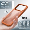 image:imageJETech Matte Case for iPhone 17 Black  MilitaryGrade Protection Frosted Matte Back AntiFingerprint Finish Shockproof Design Minimalist StyleOrange