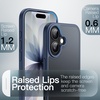 image:imageJETech Matte Case for iPhone 17 Black  MilitaryGrade Protection Frosted Matte Back AntiFingerprint Finish Shockproof Design Minimalist StyleStorm Blue
