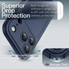 image:imageJETech Matte Case for iPhone 17 Pro Dark Blue  Camera Lens Protection Shockproof Military Grade Drop Protection Frosted Translucent Back Minimalist Phone CoverDark Blue