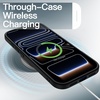 image:imageJETech Matte Case for iPhone 17 Pro Dark Blue  Camera Lens Protection Shockproof Military Grade Drop Protection Frosted Translucent Back Minimalist Phone CoverBlack