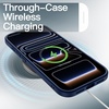 image:imageJETech Matte Case for iPhone 17 Pro Dark Blue  Camera Lens Protection Shockproof Military Grade Drop Protection Frosted Translucent Back Minimalist Phone CoverDark Blue