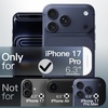 image:imageJETech Matte Case for iPhone 17 Pro Dark Blue  Camera Lens Protection Shockproof Military Grade Drop Protection Frosted Translucent Back Minimalist Phone CoverBlack