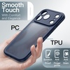 image:imageJETech Matte Case for iPhone 17 Pro Dark Blue  Camera Lens Protection Shockproof Military Grade Drop Protection Frosted Translucent Back Minimalist Phone CoverDark Blue