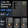 image:imageJETech Matte Screen Protector for Samsung Galaxy S26 Ultra 2Pack  AntiGlare 9H Tempered Glass AntiFingerprint Smooth Touch 10Second Easy Installation CaseFriendly