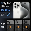 image:imageJETech Matte Screen Protector for iPhone 17 Pro Max 2Pack  AntiGlare 9H Tempered Glass AntiFingerprint Smooth Touch Easy Installation CaseFriendlyiPhone 15 Pro