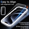 image:imageJETech Matte Screen Protector for iPhone 17 Pro Max 2Pack  AntiGlare 9H Tempered Glass AntiFingerprint Smooth Touch Easy Installation CaseFriendlyiPhone 15 Pro Max
