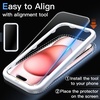 image:imageJETech Matte Screen Protector for iPhone 17 Pro Max 2Pack  AntiGlare 9H Tempered Glass AntiFingerprint Smooth Touch Easy Installation CaseFriendlyiPhone 15
