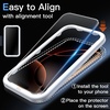 image:imageJETech Matte Screen Protector for iPhone 17 Pro Max 2Pack  AntiGlare 9H Tempered Glass AntiFingerprint Smooth Touch Easy Installation CaseFriendlyiPhone 16 Pro Max