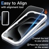 image:imageJETech Matte Screen Protector for iPhone 17 Pro Max 2Pack  AntiGlare 9H Tempered Glass AntiFingerprint Smooth Touch Easy Installation CaseFriendlyiPhone 15 Pro