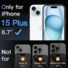 image:imageJETech Matte Screen Protector for iPhone 17 Pro Max 2Pack  AntiGlare 9H Tempered Glass AntiFingerprint Smooth Touch Easy Installation CaseFriendlyiPhone 15 Plus