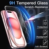 image:imageJETech Matte Screen Protector for iPhone 17 Pro Max 2Pack  AntiGlare 9H Tempered Glass AntiFingerprint Smooth Touch Easy Installation CaseFriendlyiPhone 15