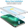 image:imageJETech One Touch Screen Protector for iPhone 17e16e14 2Pack  Auto Alignment Installation HD Clear Full Coverage Tempered Glass BubbleFree ApplicationiPhone 13 Pro Max