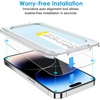 image:imageJETech One Touch Screen Protector for iPhone 17e16e14 2Pack  Auto Alignment Installation HD Clear Full Coverage Tempered Glass BubbleFree ApplicationiPhone 14 Pro Max