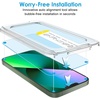 image:imageJETech One Touch Screen Protector for iPhone 17e16e14 2Pack  Auto Alignment Installation HD Clear Full Coverage Tempered Glass BubbleFree ApplicationiPhone 17e16e1313 Pro
