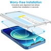 image:imageJETech One Touch Screen Protector for iPhone 17e16e14 2Pack  Auto Alignment Installation HD Clear Full Coverage Tempered Glass BubbleFree ApplicationiPhone 1212 Pro