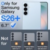 image:imageJETech Privacy Screen Protector for Samsung Galaxy S26 2Pack  AntiSpy Privacy Protection Tempered Glass Easy Installation Tool CaseFriendly AntiScratch DesignGalaxy S26 Plus