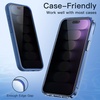 image:imageJETech Privacy Screen Protector for iPhone 16 2Pack  AntiSpy Privacy Protection Tempered Glass Easy Installation Tool AntiScratch DesigniPhone 15 Pro