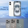 image:imageJETech Privacy Screen Protector for iPhone 16 2Pack  AntiSpy Privacy Protection Tempered Glass Easy Installation Tool AntiScratch DesigniPhone 16