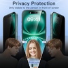 image:imageJETech Privacy Screen Protector for iPhone 16 2Pack  AntiSpy Privacy Protection Tempered Glass Easy Installation Tool AntiScratch DesigniPhone 16 Plus