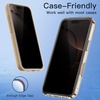 image:imageJETech Privacy Screen Protector for iPhone 16 2Pack  AntiSpy Privacy Protection Tempered Glass Easy Installation Tool AntiScratch DesigniPhone 16 Pro Max