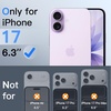 image:imageJETech Privacy Screen Protector for iPhone 16 2Pack  AntiSpy Privacy Protection Tempered Glass Easy Installation Tool AntiScratch DesigniPhone 17