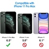 image:imageJETech Privacy Screen Protector for iPhone 17 Pro Max 22 Pack  AntiSpy Tempered Glass with Camera Lens Protector Easy Installation TooliPhone 11 Pro Max